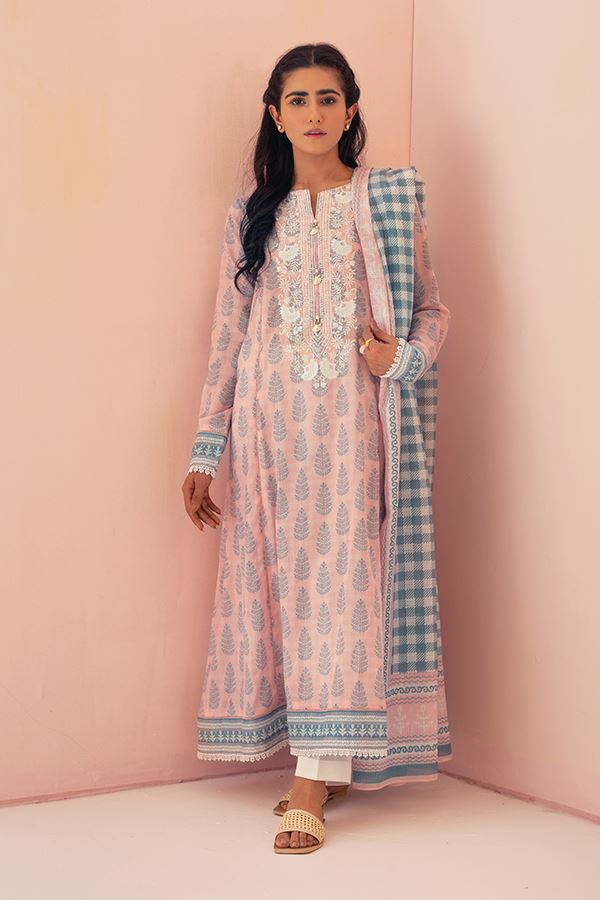 Zellbury Pastel Pink Eid Lawn 2022