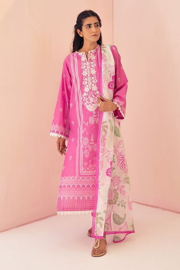 Zellbury Shocking Pink Eid Lawn 2022