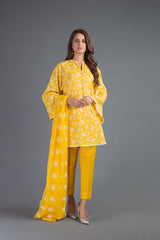 Bareeze Expressional Chikankari Er679 Yellow Dress