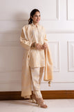 Khaadi Classic Kurta, BEIGE Festive Pret Formals