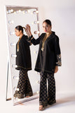 Khaadi Contemporary Kameez, BLACK Festive Pret Formals