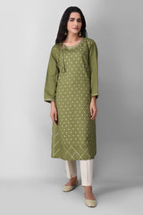 Khaadi ETE20321 GREEN  Lawn Pret 2021