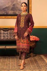 Alkaram FC-18F-22-Brown Festive Eid Lawn 2022