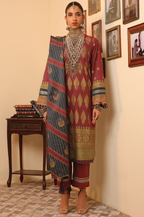 Alkaram FC-1A-22-2-Red Festive Eid Collection 2022