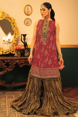 Alkaram FC-32L-22-Red Festive Eid Lawn 2022