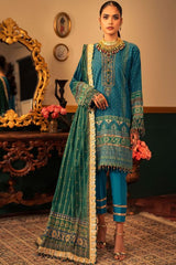 Alkaram FC-9B-22-Blue Festive Eid Lawn 2022