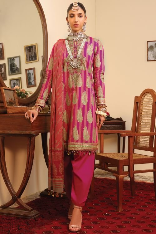 Alkaram FC-9C-22-2-Magenta Festive Eid Collection 2022