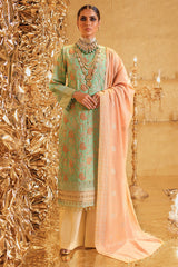 Alkaram FC-W-16F-22-3-Mint Green Festive Winter Collection