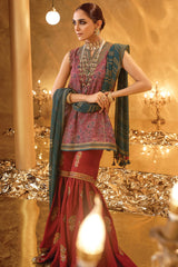 Alkaram FC-W-18G-22-3-Dark Red Festive Winter Collection