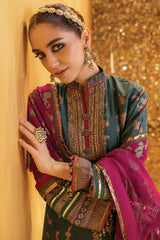 Alkaram FC-W-9C-22-3-Emerald Green Festive Winter Collection