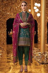 Alkaram FC-W-9C-22-3-Emerald Green Festive Winter Collection