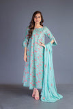 Bareeze Floral Dynasty Mc679 Aqua Dress