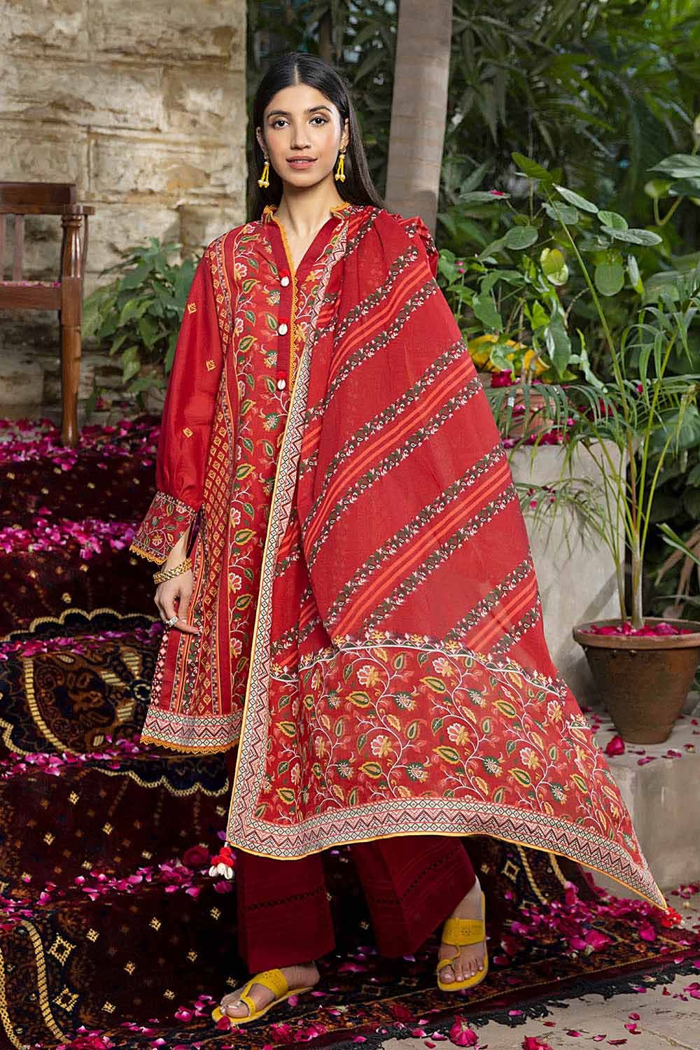 Gul ahmed red sales suit