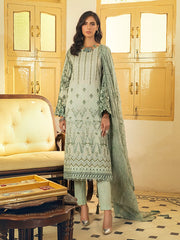 Salitex Pelican 3pc Embroidered Lawn With Chiffon Dupatta Faustina Wk 00729a Summer Collection 2021