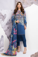 Alkaram FW-08-21-BLUE Winter Collection 2021