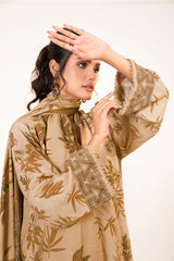 Alkaram FW-14-22-Beige Winter Collection 2022