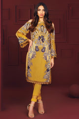 AlKaram Fw-40-20 Mustard Winter Collection 2020