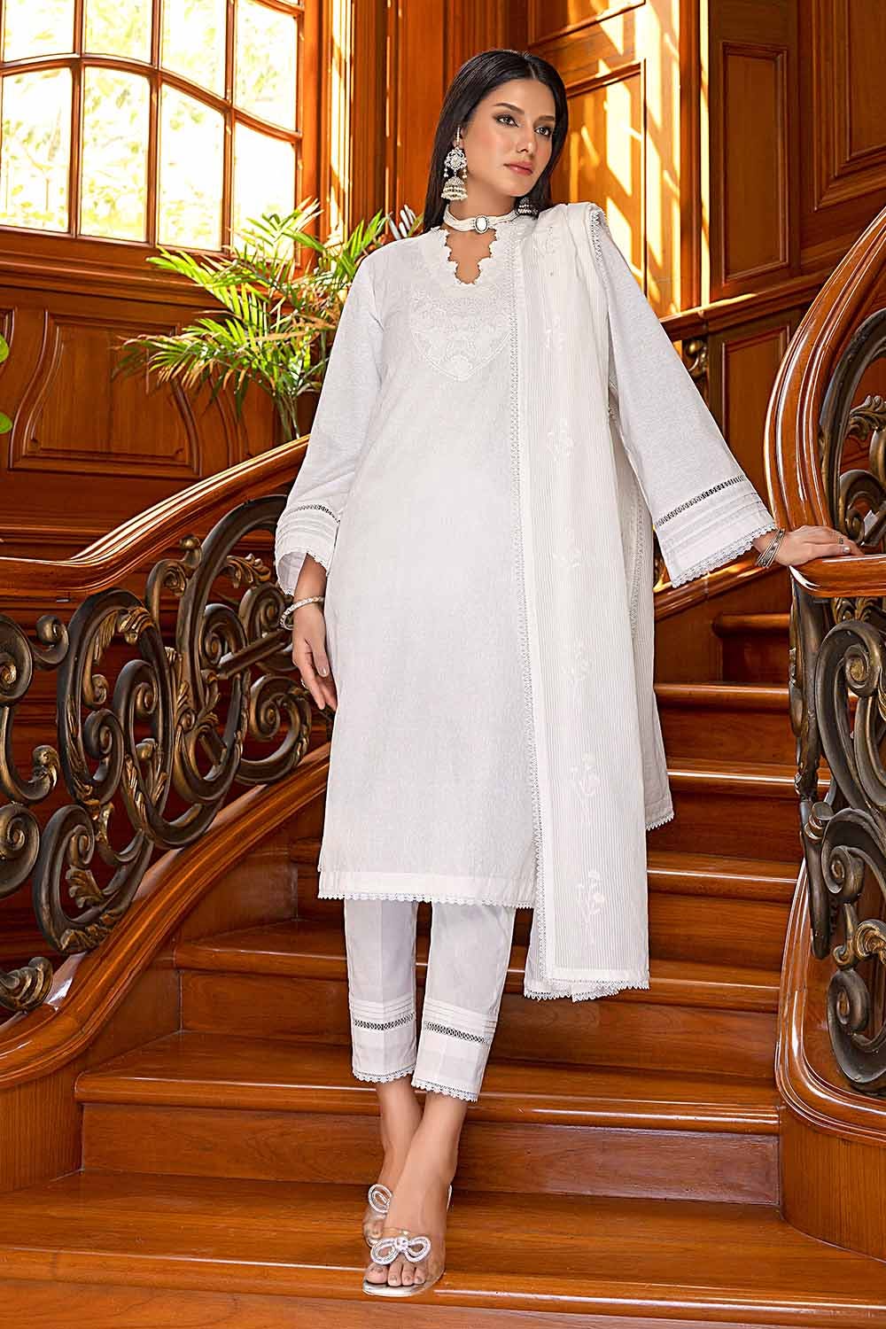 Gul ahmed shop white suit