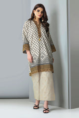 Khaadi Id21301 Beige Autumn Collection 2021