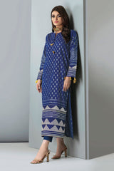 Khaadi Id21302 Blue Autumn Collection 2021