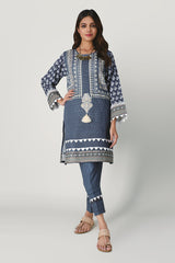 Khaadi Ik20407 Blue Winter Collection 2020