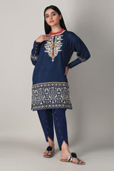 Khaadi Ik20410 Blue Blue Winter Collection 2020