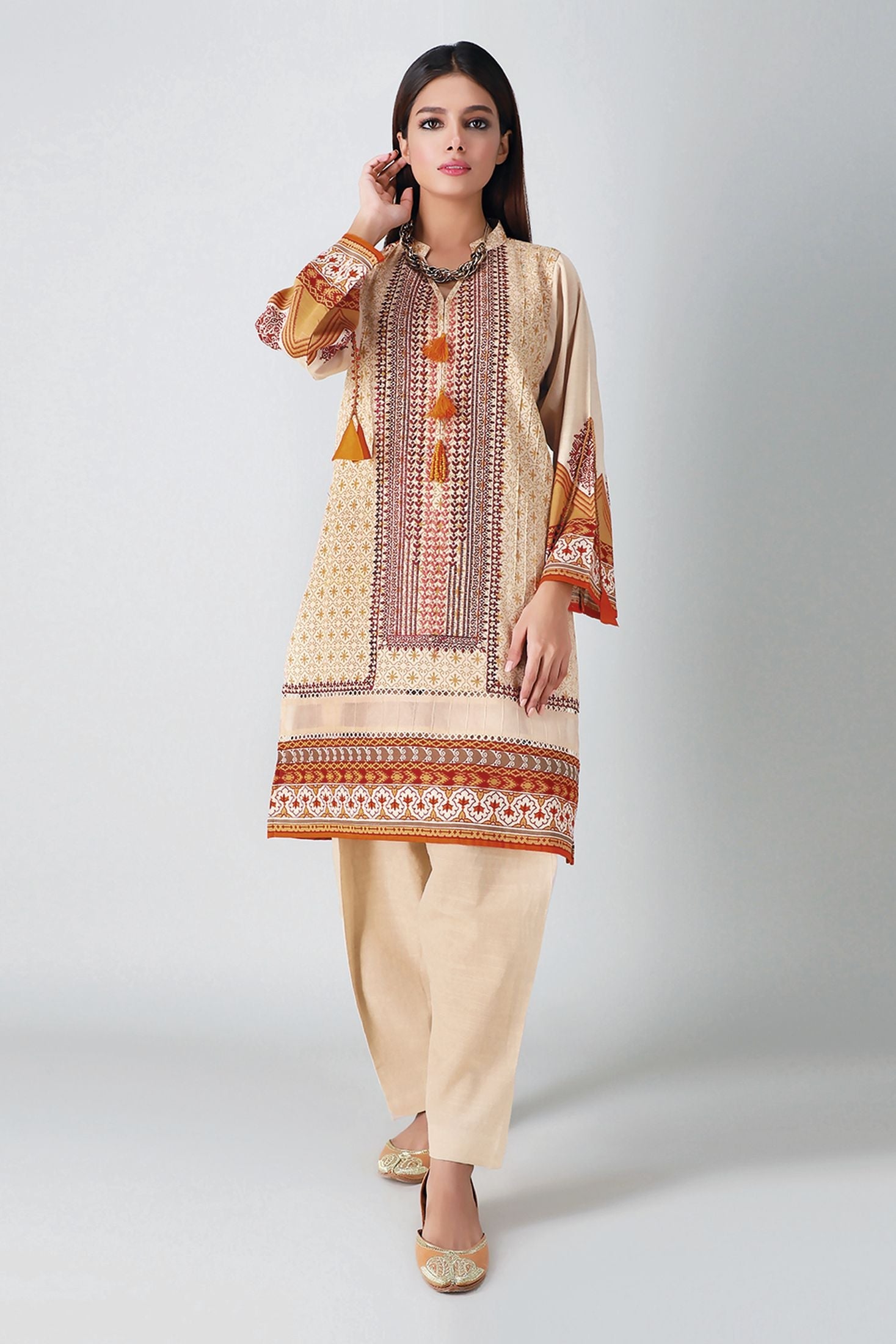 Khaadi Ilk20403 Beige Winter Collection 2020 – Sara Clothes