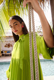 Maria B Shirt Neon Green MB-EF23-110 Basics Shirts