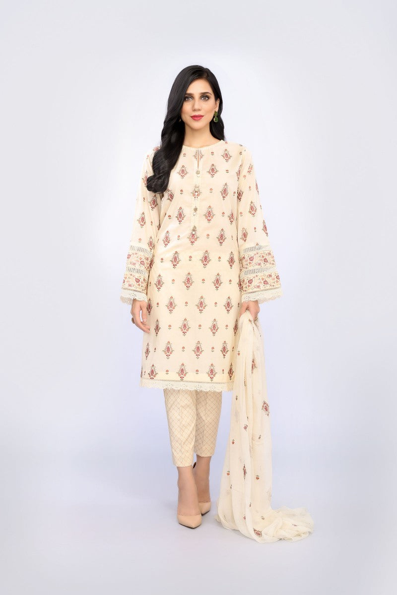 Bareeze Indian Ethnic 21 Bnl486 Fawn Dress