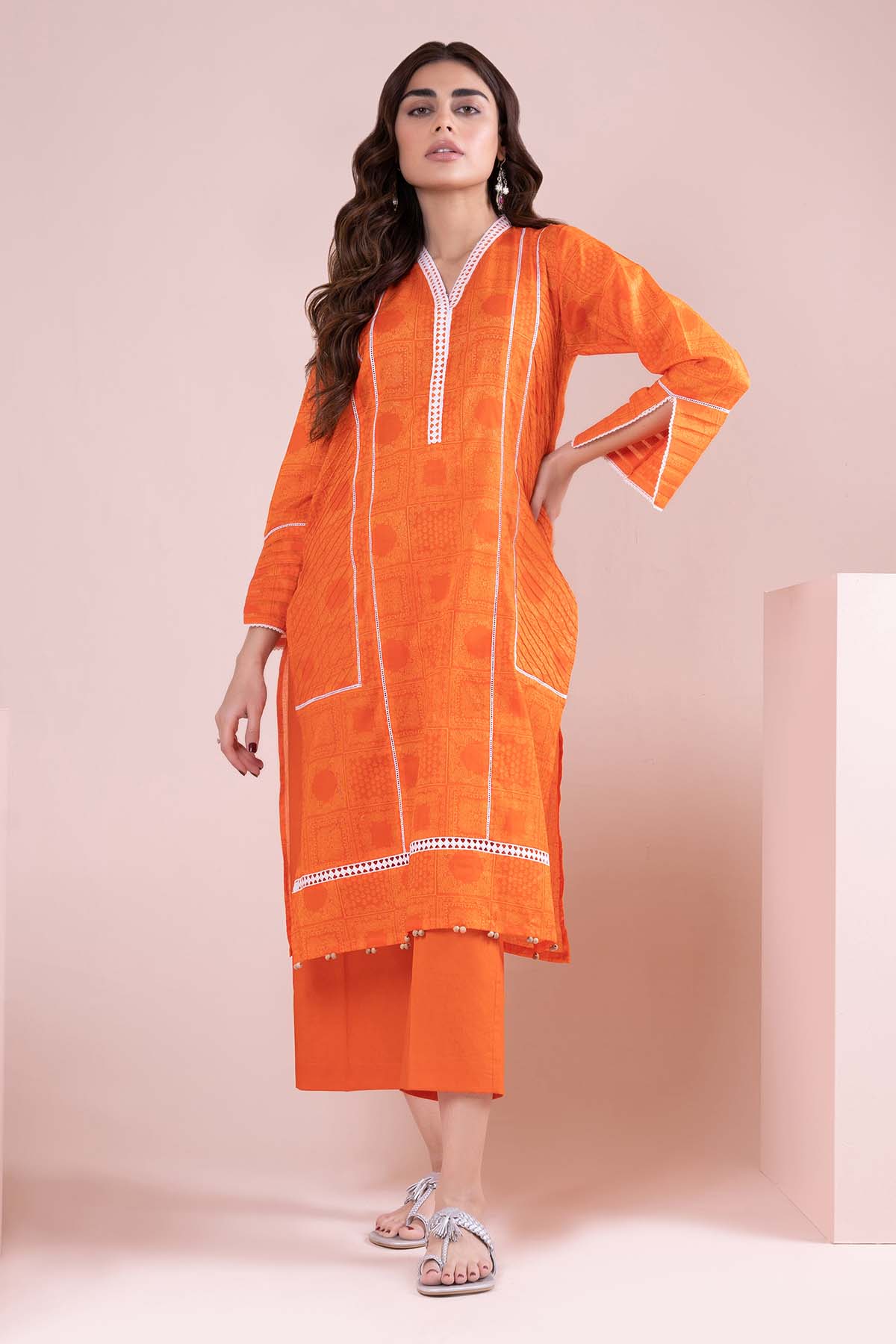 khaadi orange dress Khaadi Lawn Dresses Online 2019