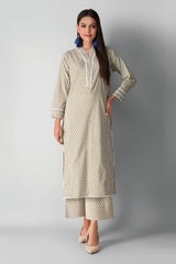 Khaadi Jc21401 Beige Winter 2021