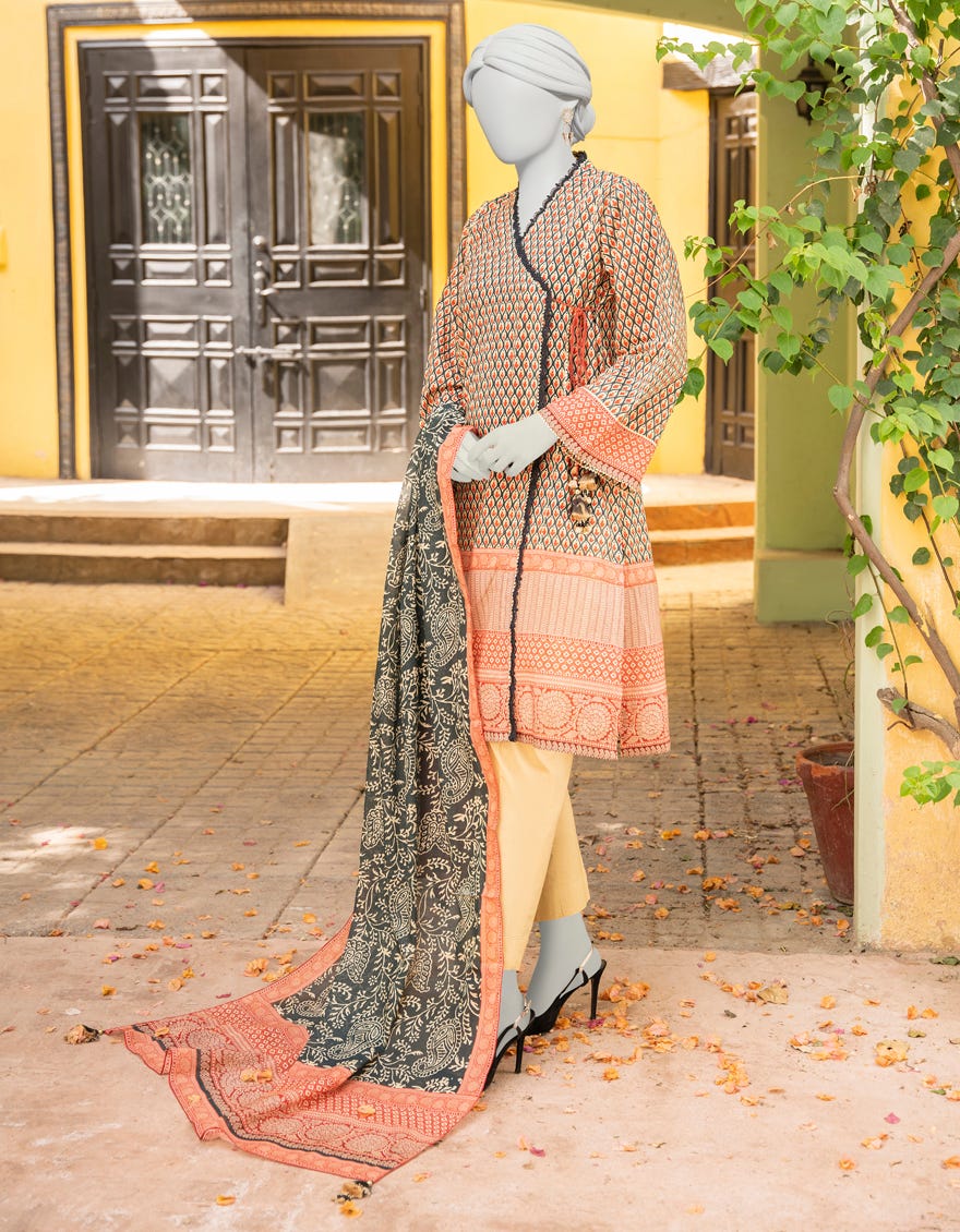 Junaid Jamshaid JLAWN-S-JDS-23-1093 Festive Vol Collection