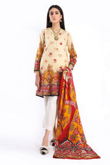 Khaadi L20220 Beige Summer Collection 2020