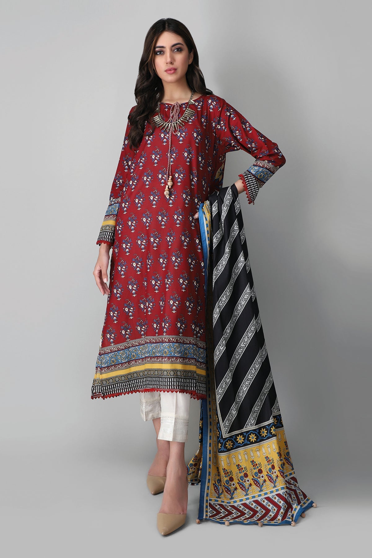 Khaadi L21251 Red Eid Collection 2021