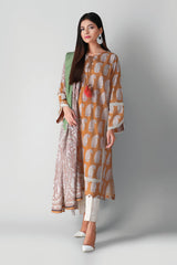 Khaadi L21334 Yellow Autumn Collection 2021