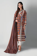 Khaadi L21335 Yellow Autumn Collection 2021