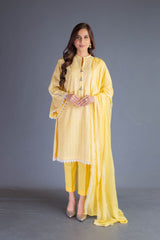 Bareeze Lucknowi Range Ch3144 Yellow Dress