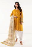 Khaadi L L LLA22312 Mustard Cambric Lawn 2022