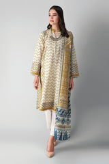 Khaadi Llk21410 Yellow Winter 2021