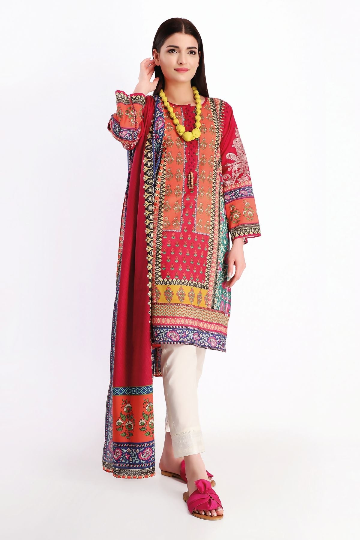 Khaadi M20210 Pink Summer Collection 2020 - Main Image