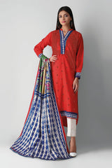 Khaadi M21319 Red Autumn Collection 2021