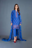 Bareeze Traditional Through Mc633 Blue Dress