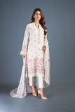 Bareeze Flower Fields Mc639 Cream Dress