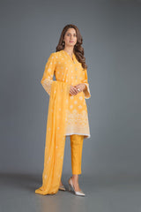 Bareeze Sofiana Range Mc682 Yellow Dress