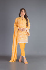 Bareeze Sofiana Range Mc683 Yellow Dress