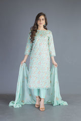 Bareeze Arash Range Mc702 Aqua Dress