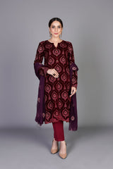 Bareeze Treasure Range Mc759 Maroon Dress