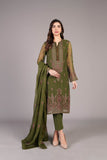 Bareeze Sheesh Mahal Mc763 Green Dress