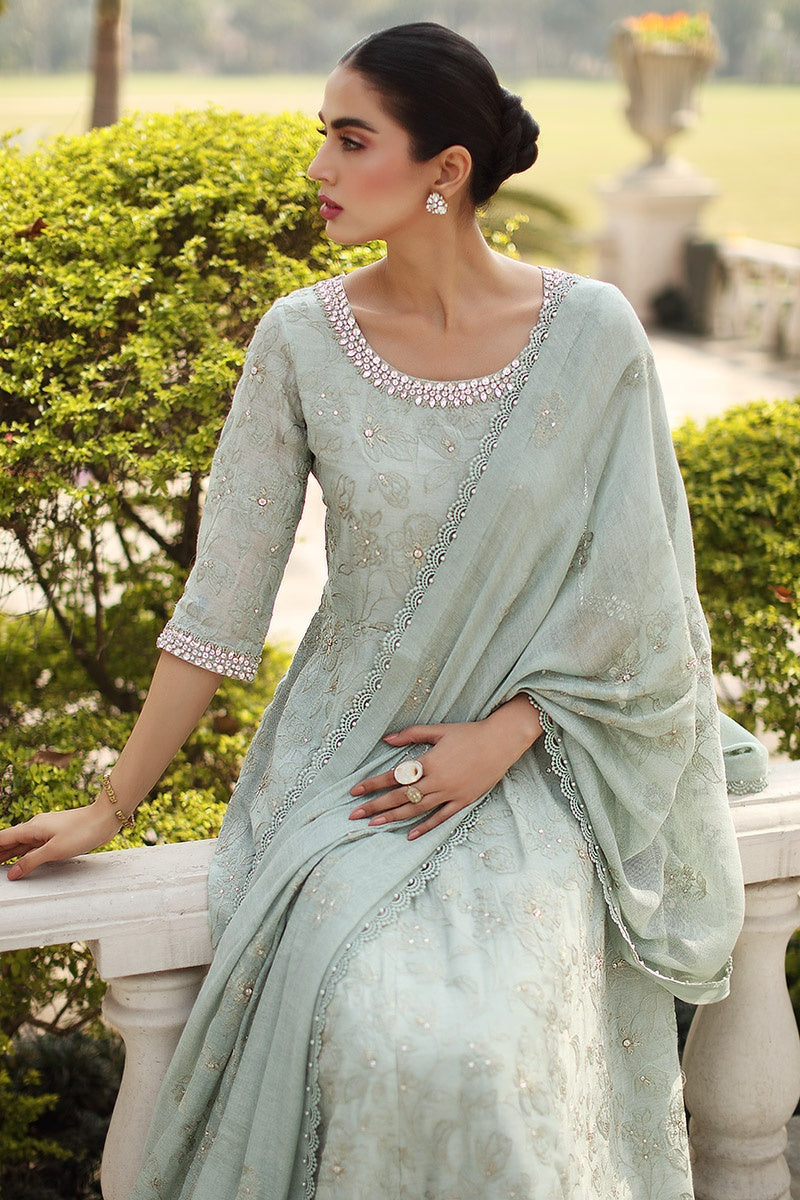 Bareeze Mc880 Green Eid Dress  Sara Clothes