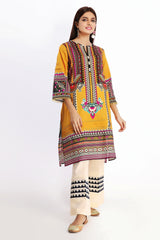 Khaadi N20208 Yellow Summer Collection 2020